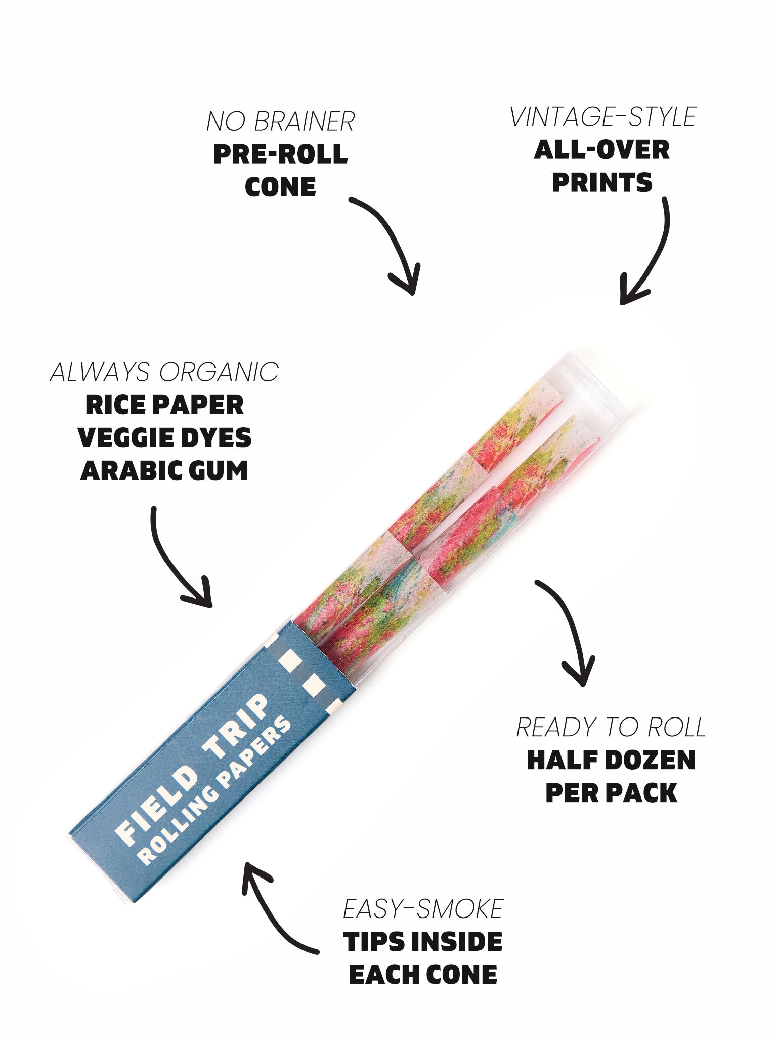Psychedelic Pre-Roll Cones